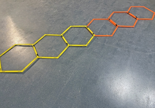 Координационная дорожка "Шестиугольник" 17 предметов