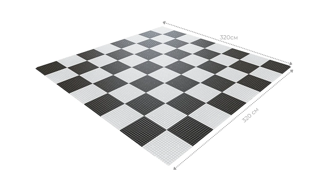Доска для шахмат Жу-Жу пластиковая 3200 х 3200 мм