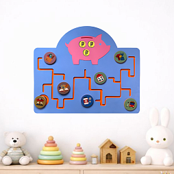 Настенная развивающая панель "Финансовая грамотность", доходы и расходы