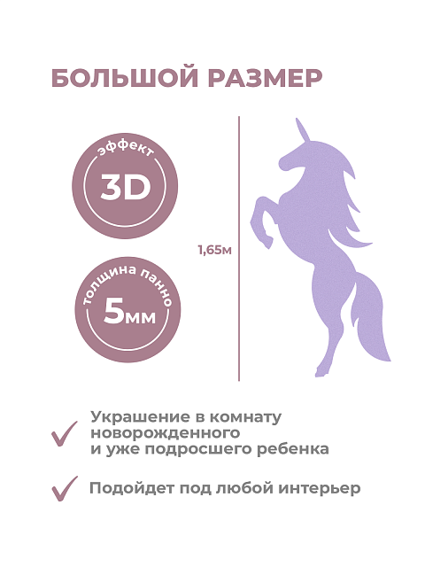 Панель единорог