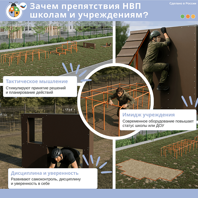 Полоса препятствий №3 по НВП