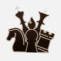 Настенная мягкая панель "Шахматный стиль" - Фигуры