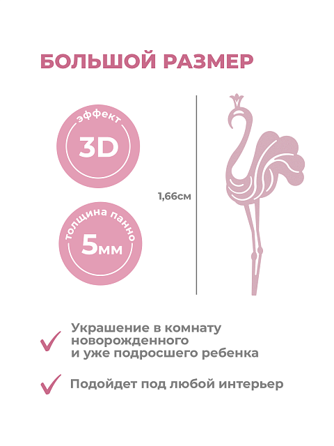 Панель фламинго (эстетичная версия)