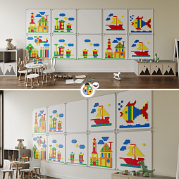 Настенная мозаика "Жу-Жу"- 10 панелей, 750 фигурок