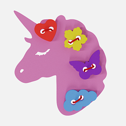 Шнуровка для детей "Единорог Жу-Жу" развивающая