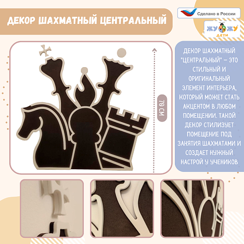 Настенная мягкая панель "Шахматный стиль" - Фигуры