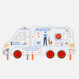 Уличный бизи-борд "Полицейская машина" стационарный