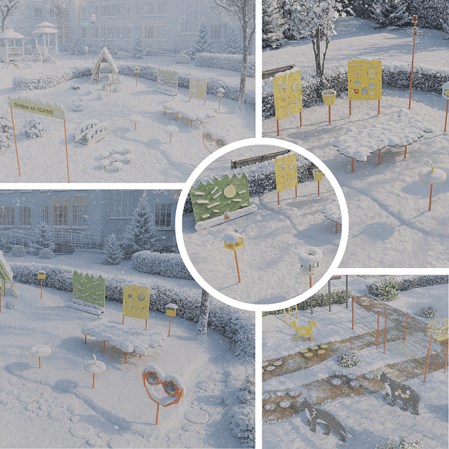 Площадка "Привал на полянке". Комплект 3