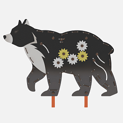 Бизи-стенд "Медведь" декоративно-развивающий