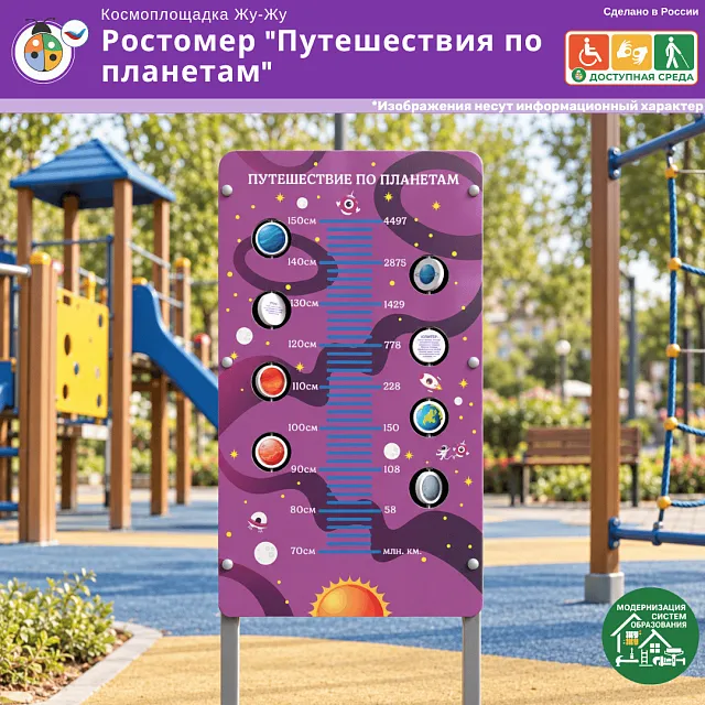 Космоплощадка Жу-Жу: ростомер "Путешествия по планетам"