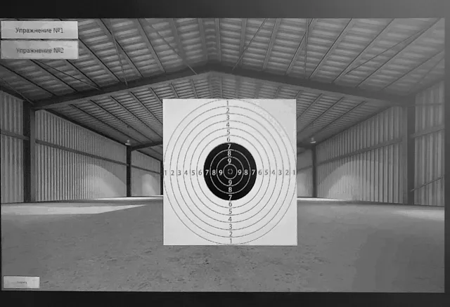 Интерактивный лазерный стрелковый тренажер (Лазерный автомат АК-74)