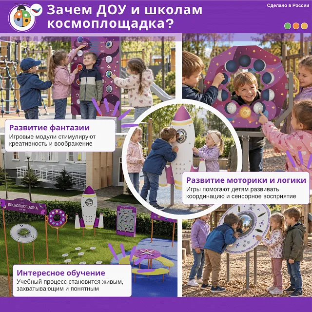 Космоплощадка Жу-Жу: интерактивный элемент "Модель ракеты"