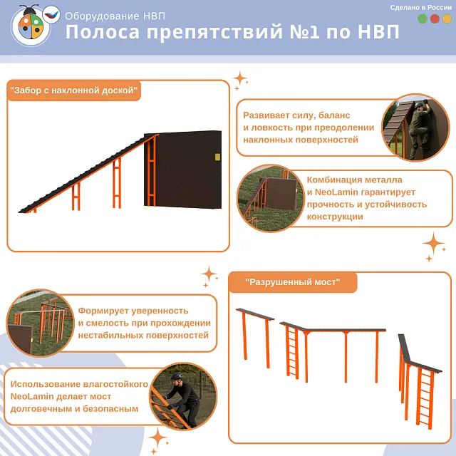 Полоса препятствий №1 по НВП
