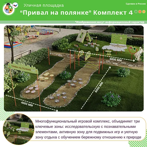 Площадка "Привал на полянке". Комплект 4