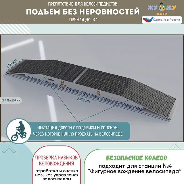 Комплект препятствий "Безопасное колесо" для велосипедистов №1 