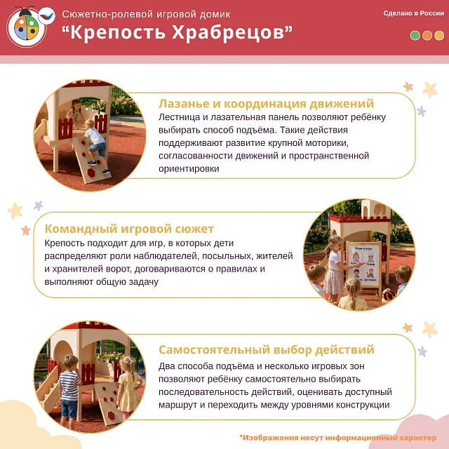 Сюжетно-ролевой игровой домик «Крепость Храбрецов»