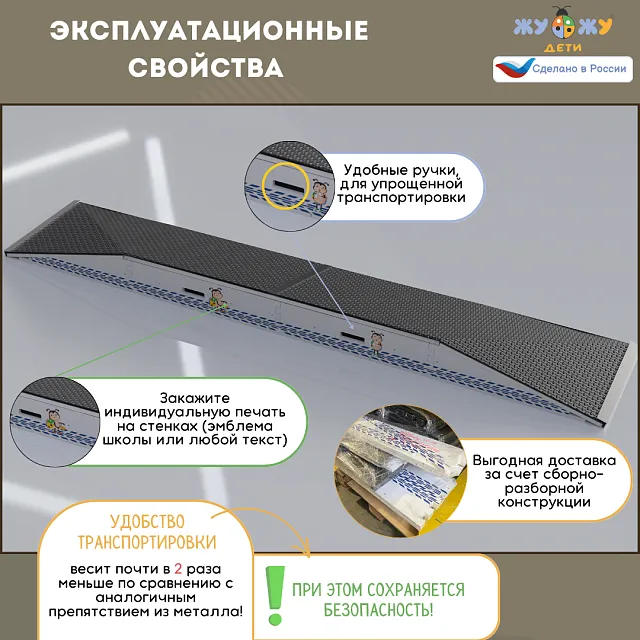 Комплект препятствий "Безопасное колесо" для велосипедистов №1 