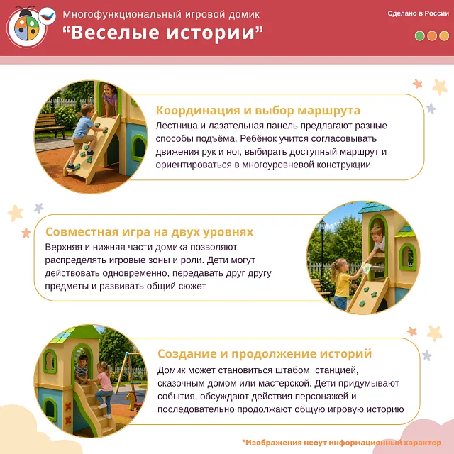 Многофункциональный игровой домик «Веселые истории»