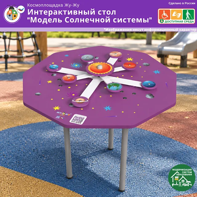 Космоплощадка Жу-Жу: интерактивный стол "Модель Солнечной системы"