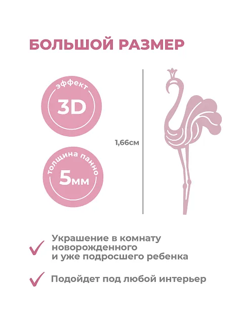 Панель фламинго (эстетичная версия)